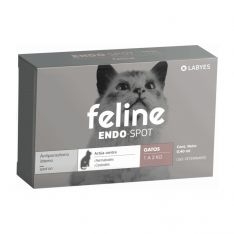 Feline Endospot 1 a 2kg Antiparasitario interno para gatos